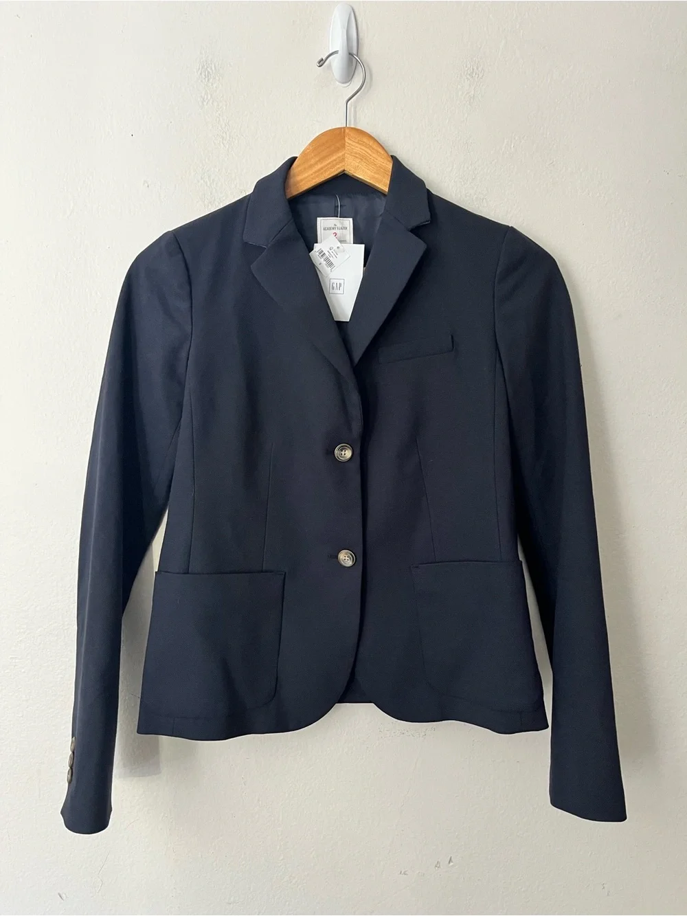 NWT GAP The Academy Blazer Navy Blue Women's Sz 2